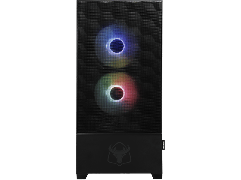 Perforert front med RGB-vifter