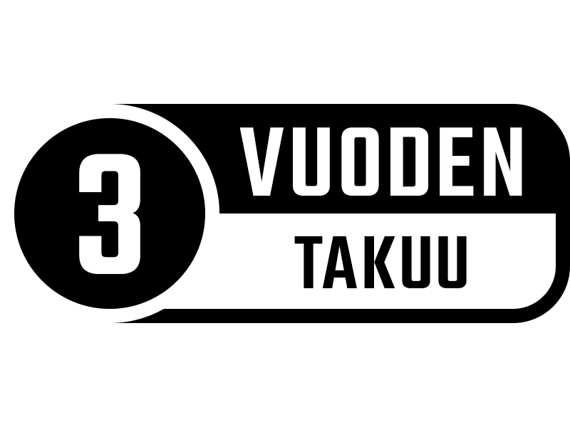 3 vuoden takuun merkki