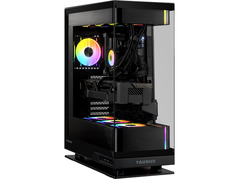 Glassider rundt hele PC-en